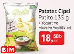 PATİTO PATATES CİPSİ